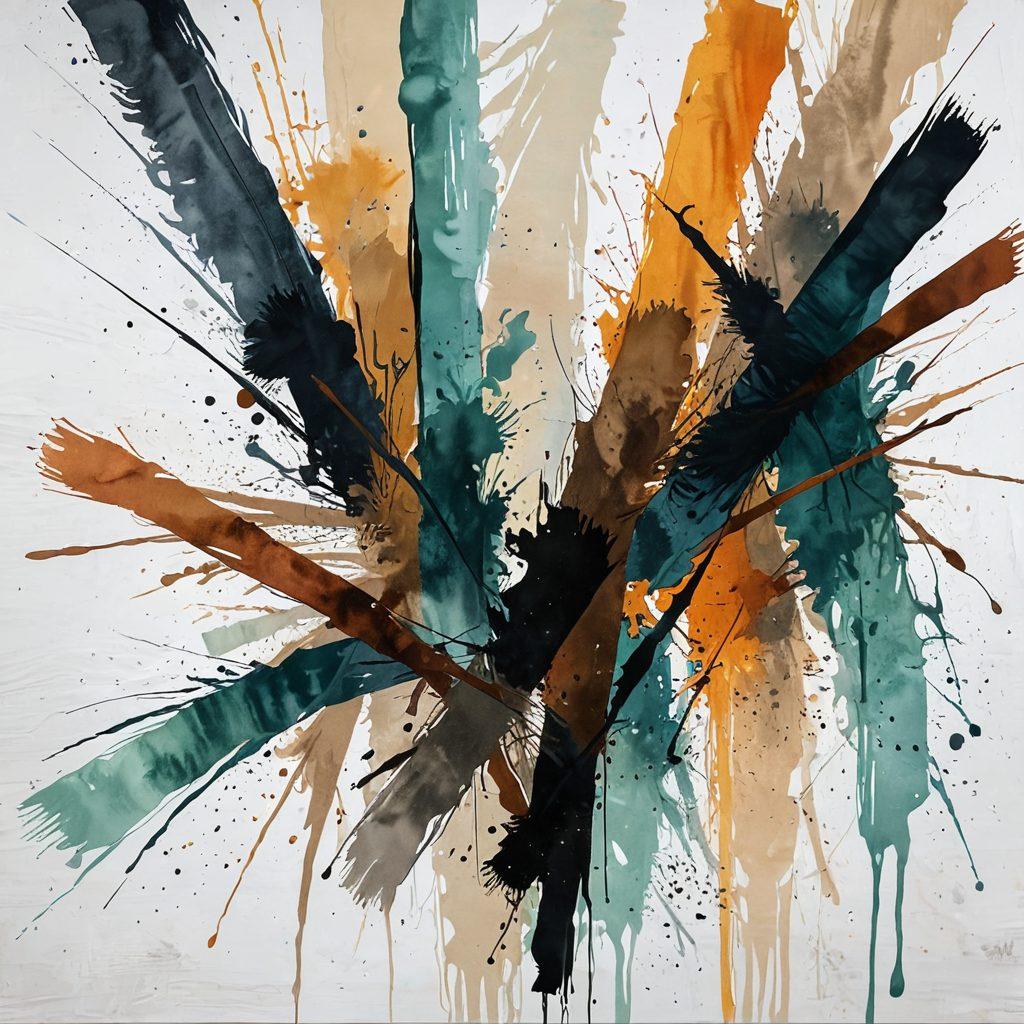 A captivating blend of abstract art and sensual imagery, featuring a delicate balance of painted brush strokes and suggestive silhouettes. The background should incorporate soft, muted colors with a hint of bold accents, symbolizing the intersection of creativity and adult themes. Include subtle textures to evoke emotions and invite curiosity without being overtly explicit. The overall composition should be tastefully provocative, sparking intrigue in the viewer. vibrant colors. abstract art. soft background.